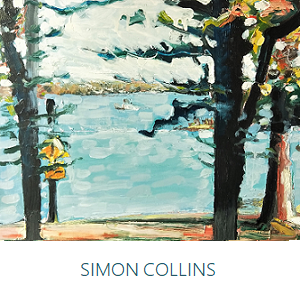 Artwork by Simon Collins, Carss Park, bathed - oil painting on panel of Carss Park